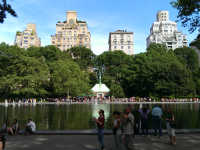 Conservatory Water and Kerbs Boathouse in Central Park.